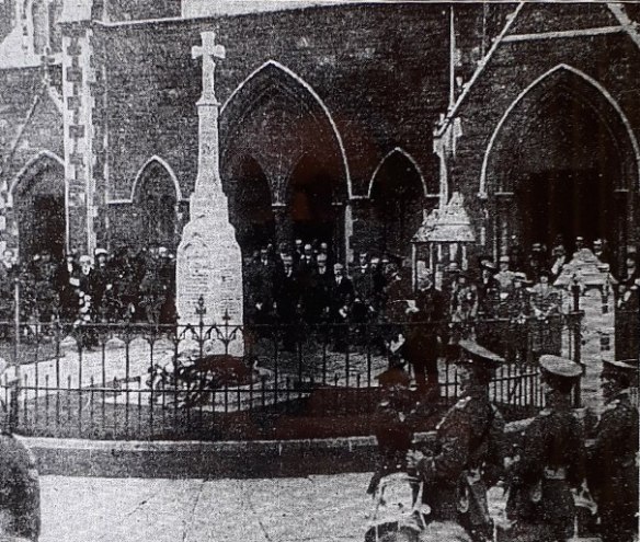 Unveiling of the Roath Road Wesleyan War Memorial