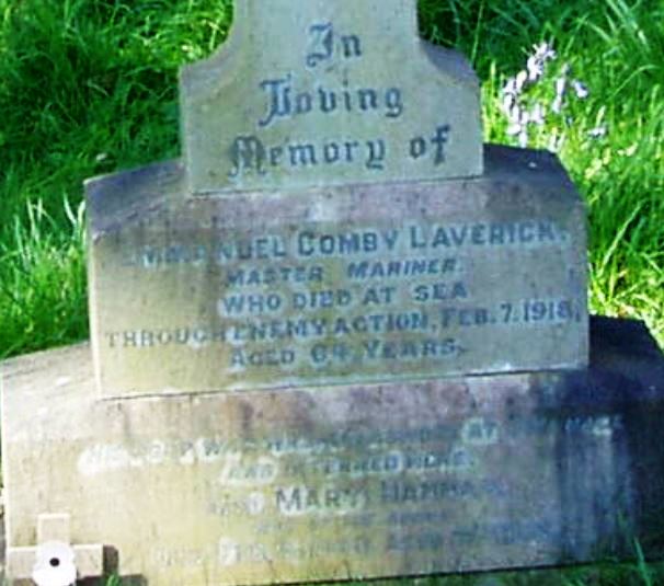 Emmanuel Comby Laverick headstone