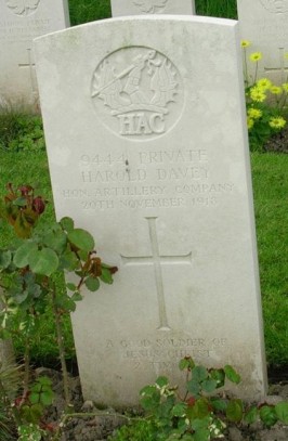 Harold Davey headstone picture - Copy